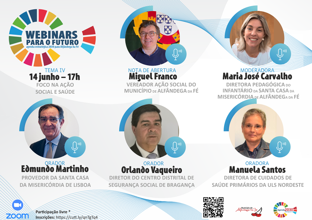 Bons resultados na vacinação COVID-19 no distrito de Bragança em destaque em webinar dedicado à Ação Social e à Saúde