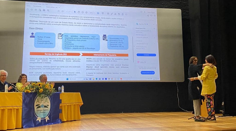 Serviço de Psiquiatria distinguido em Congresso no Alentejo com póster sobre doença bipolar