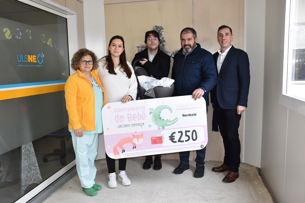 Gabriel é o primeiro bebé do ano nascido na ULS do Nordeste