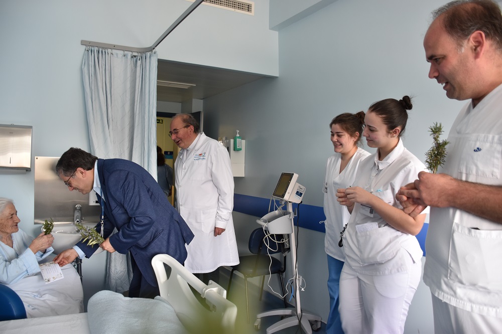 Quadra Pascal assinalada junto dos doentes internados na ULS do Nordeste