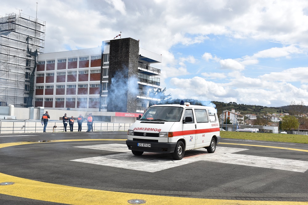 Exercício no Heliporto da Unidade Hospitalar de Bragança testou prontidão dos meios em caso de acidente