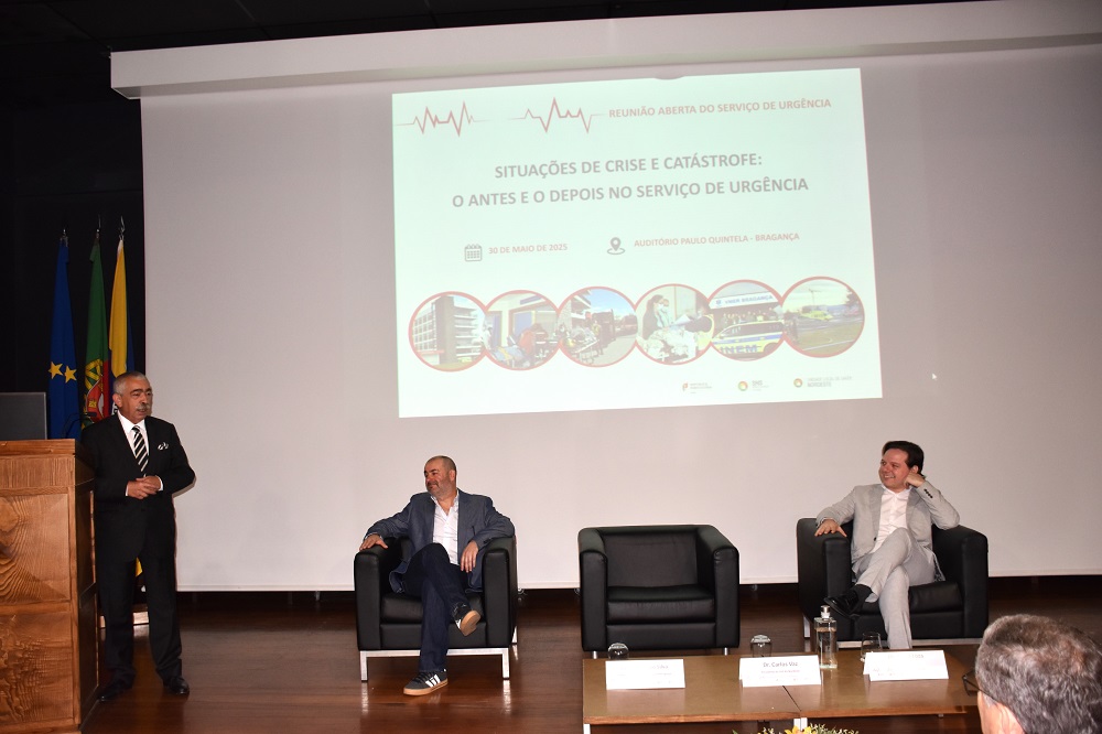 Reunião Aberta do SU da ULS do Nordeste dedicada a situações de crise e de catástrofe com elevada participação